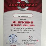 Zertifikat PDR Dellentechniker